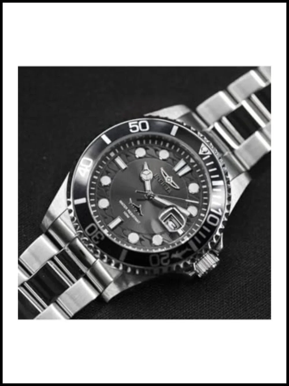 Men's Pro Diver Quartz Watch Stainless Steel 43mm Water Resistant
